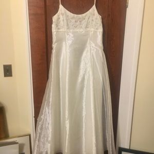 Fairycore white 90s vintage dress